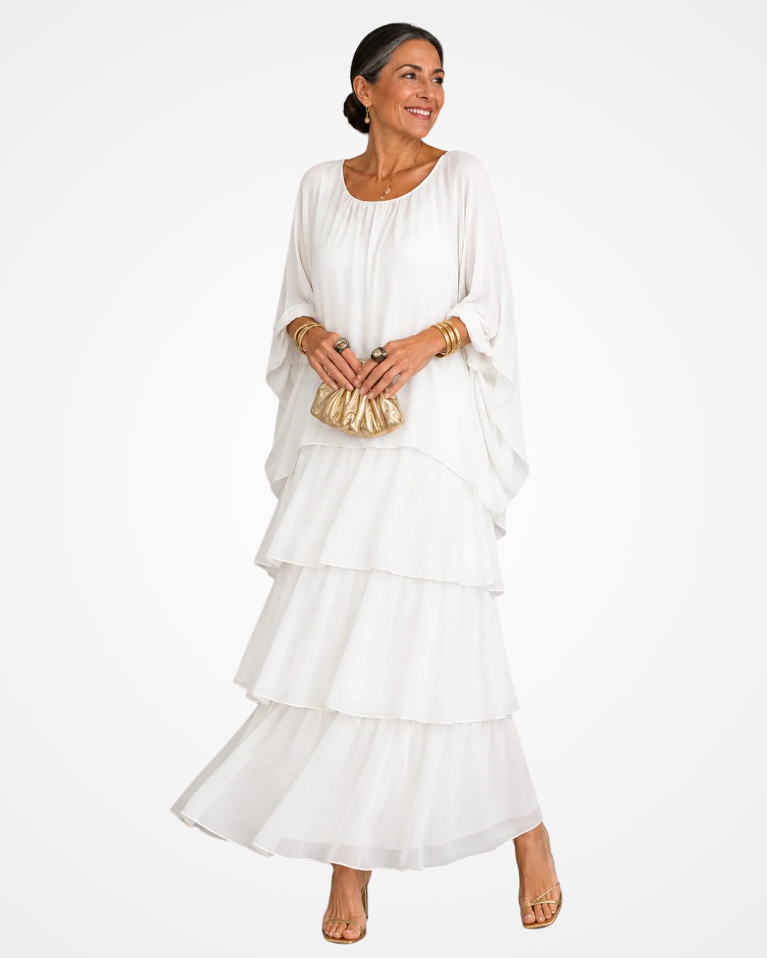 Zelanique | Graceful Chiffon Maxi Dress