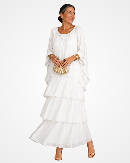 Zelanique | Graceful Chiffon Maxi Dress