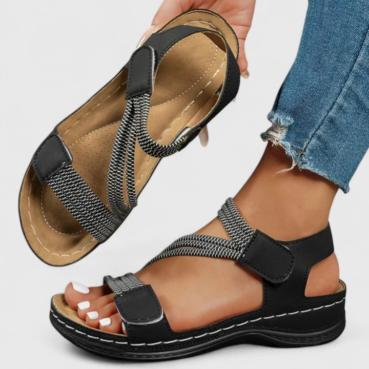 Velina | Cushioned Open Toe Sandals