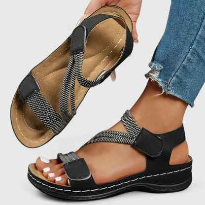 Velina | Cushioned Open Toe Sandals