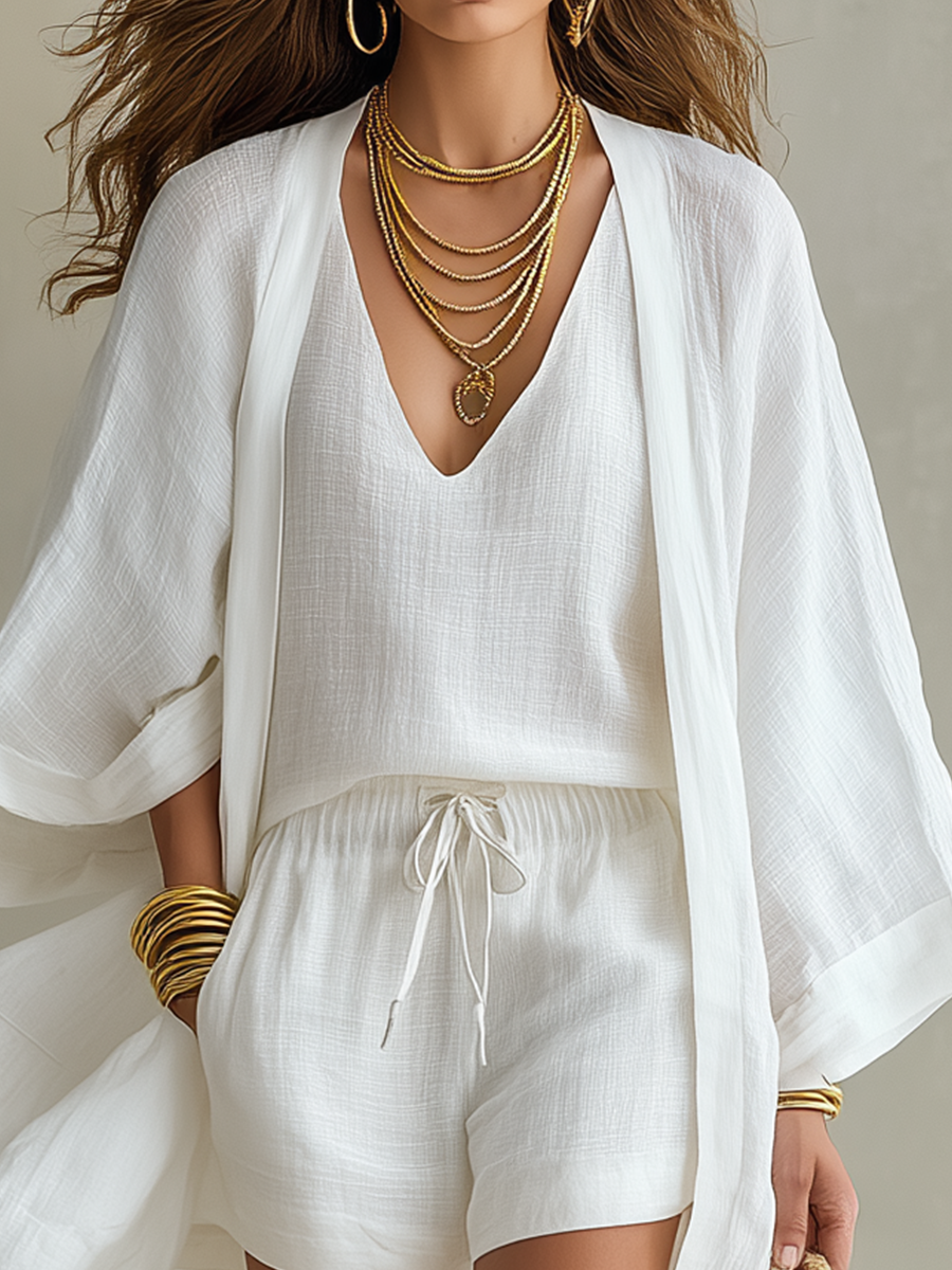 Perrine | Breezy Linen Three Piece Set