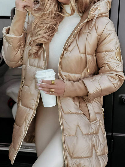 Dovelle | Warm Zip Front Puffer Jacket