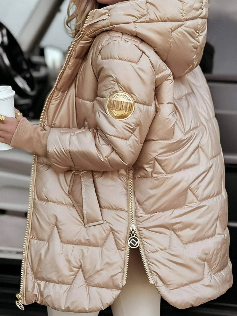 Dovelle | Warm Zip Front Puffer Jacket