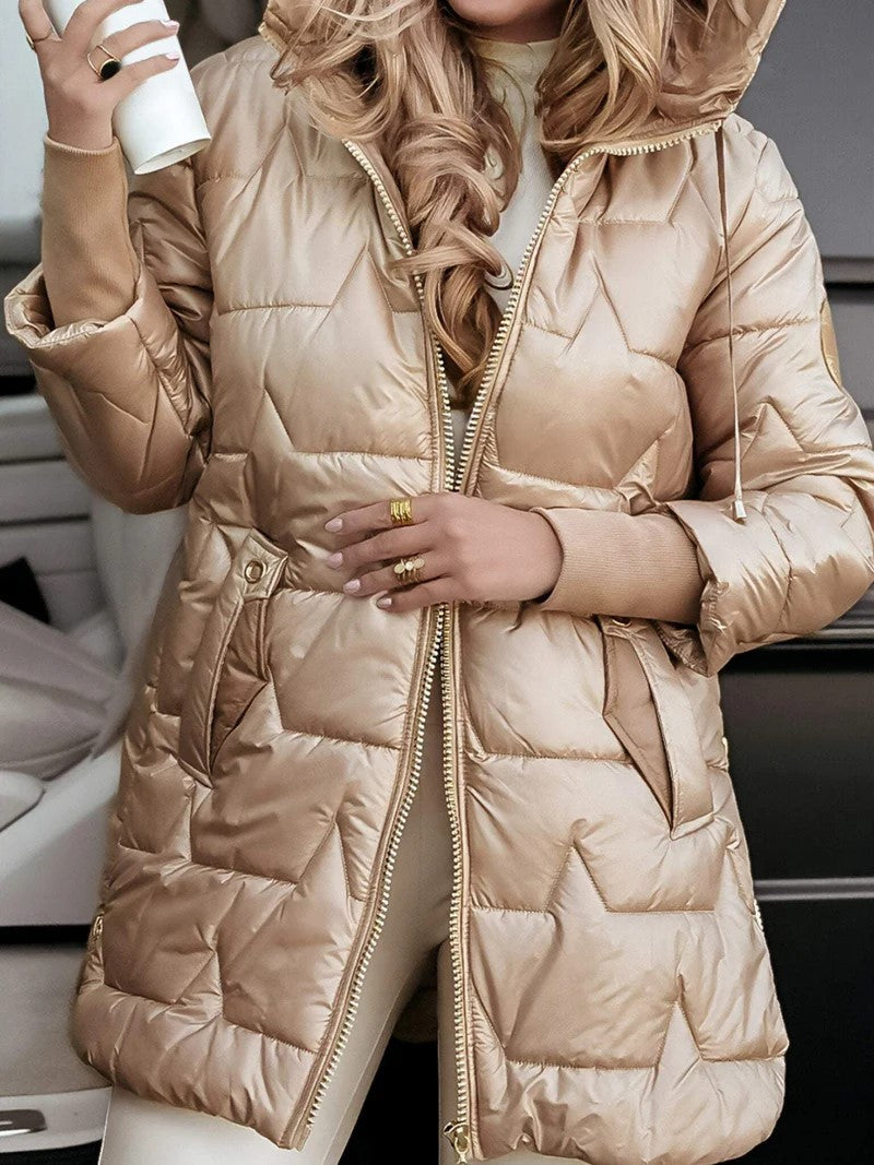 Dovelle | Warm Zip Front Puffer Jacket