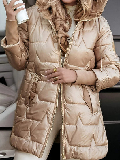 Dovelle | Warm Zip Front Puffer Jacket
