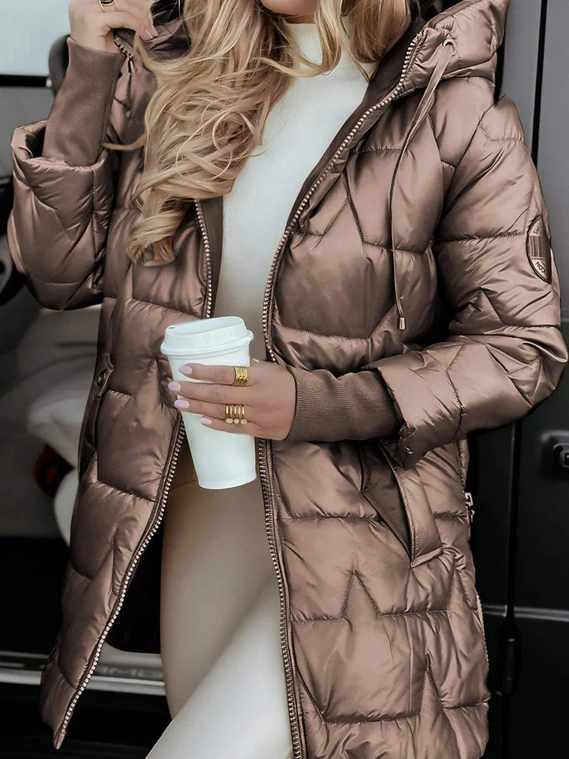 Dovelle | Warm Zip Front Puffer Jacket