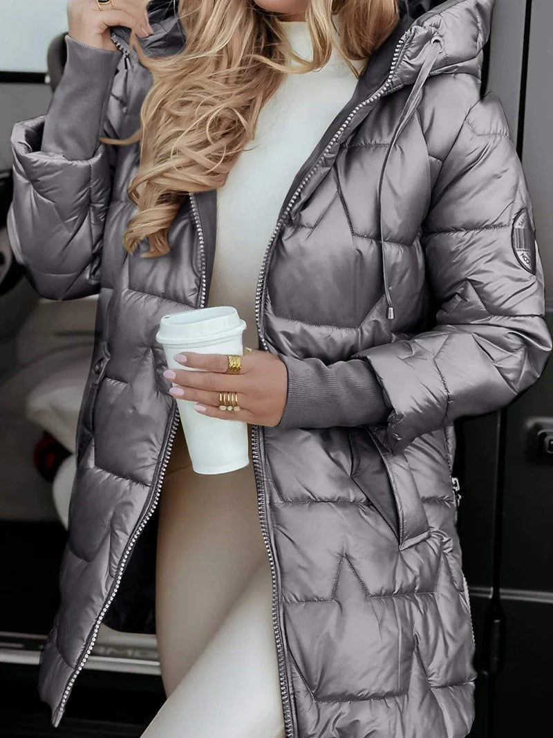 Dovelle | Warm Zip Front Puffer Jacket