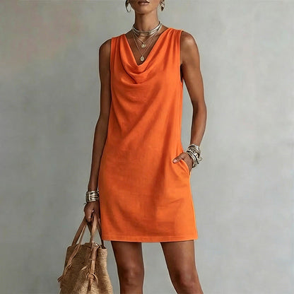 Rowena | Elegant Pocket Mini Dress