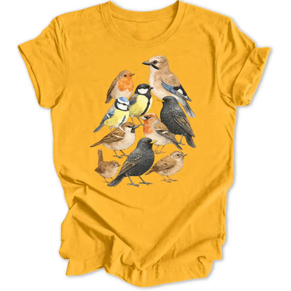 Zephriel | Vintage Bird Print Casual T Shirt