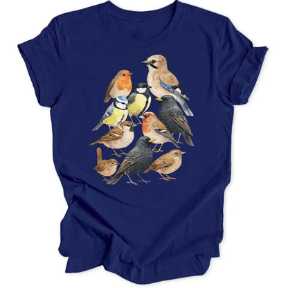 Zephriel | Vintage Bird Print Casual T Shirt