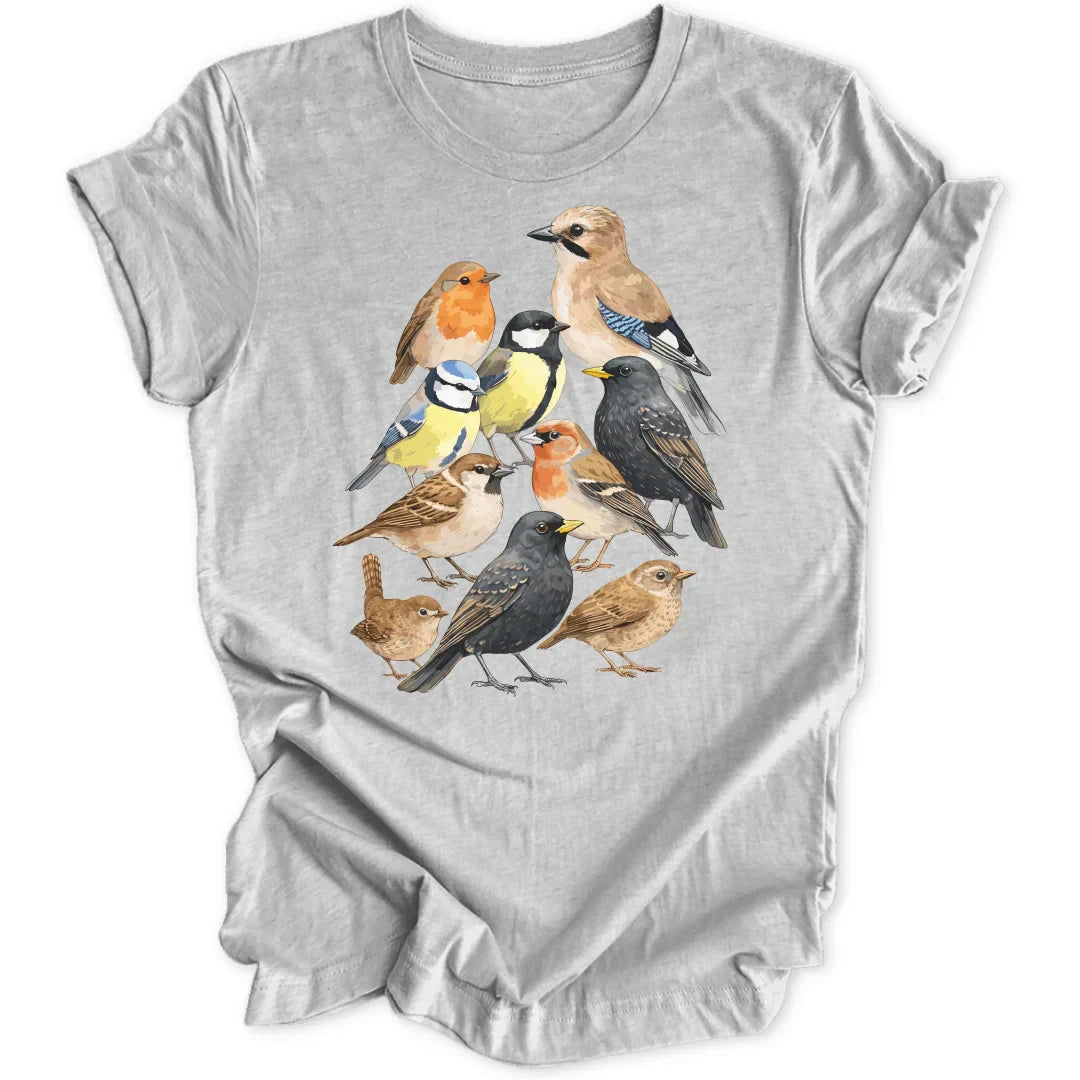 Zephriel | Vintage Bird Print Casual T Shirt