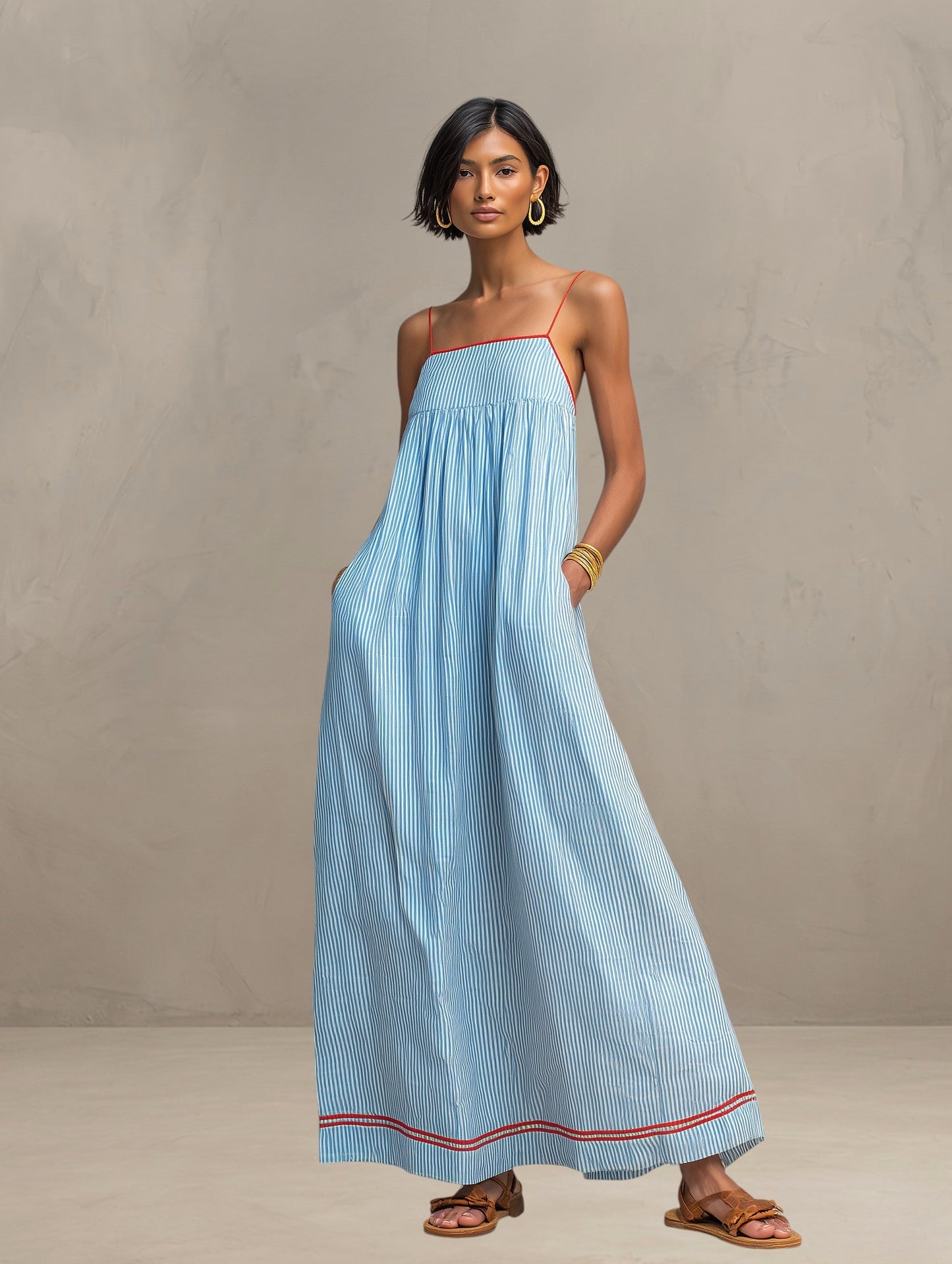 Zarella | Pocket Detail Summer Maxi Dress