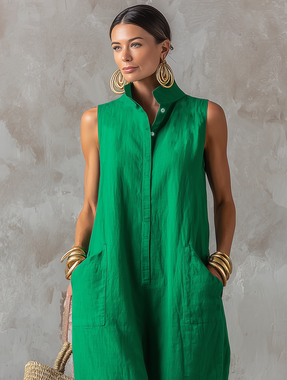 Everine | Relaxed Pocket Wide Leg Jumpsuit