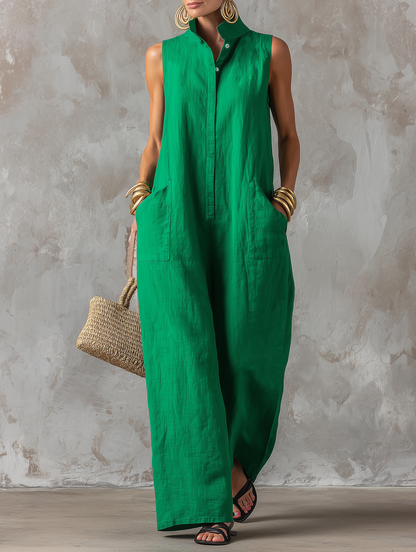 Everine | Relaxed Pocket Wide Leg Jumpsuit