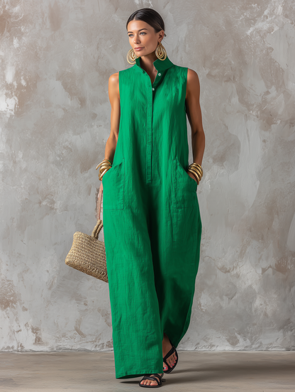Everine | Relaxed Pocket Wide Leg Jumpsuit