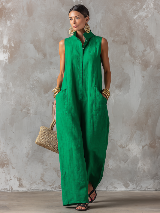 Everine | Relaxed Pocket Wide Leg Jumpsuit