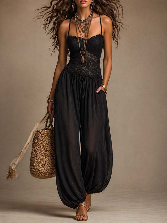 Eulalia | Vintage Inspired Lace Jumpsuit