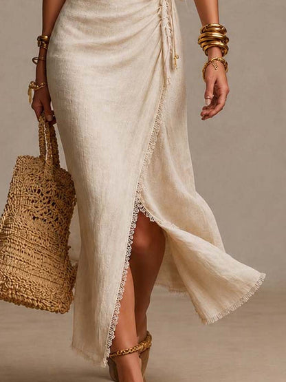 Nerisse | Refined Wrap Maxi Dress
