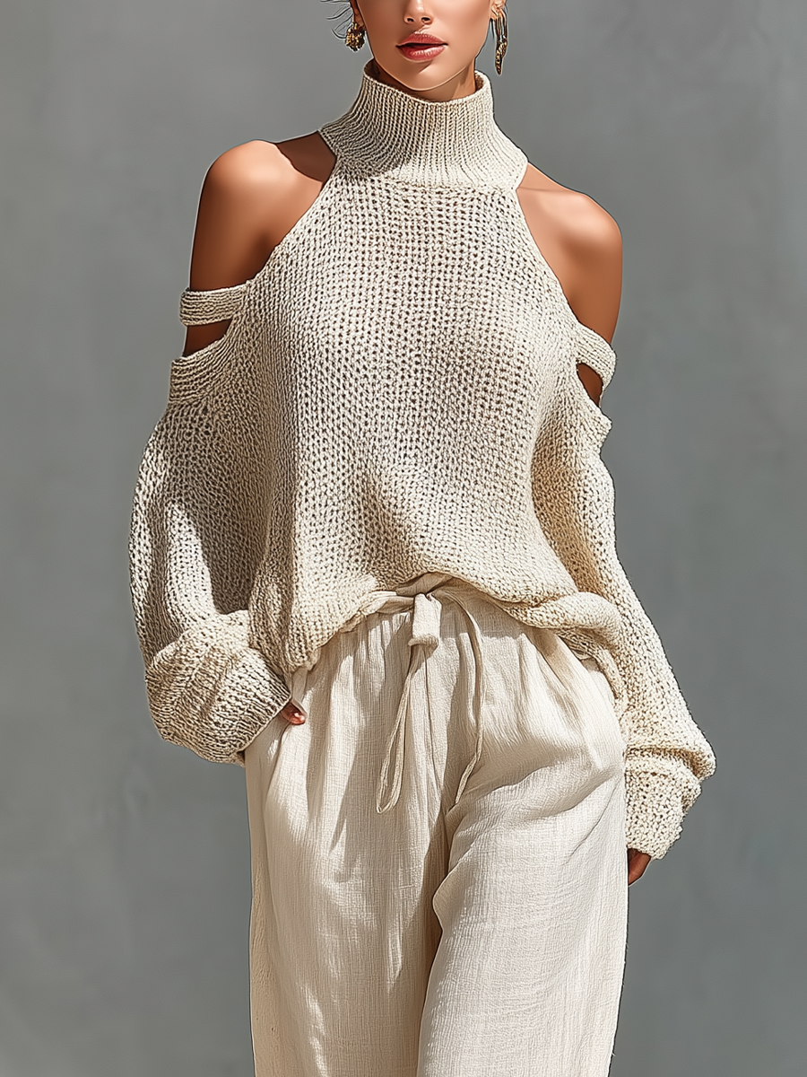 Elymoria | Cut Out Sleeve Lounge Two Piece Set