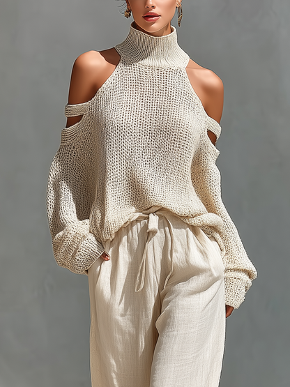 Elymoria | Cut Out Sleeve Lounge Two Piece Set