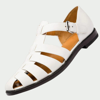 Declan | Classic Leather Cage Sandals