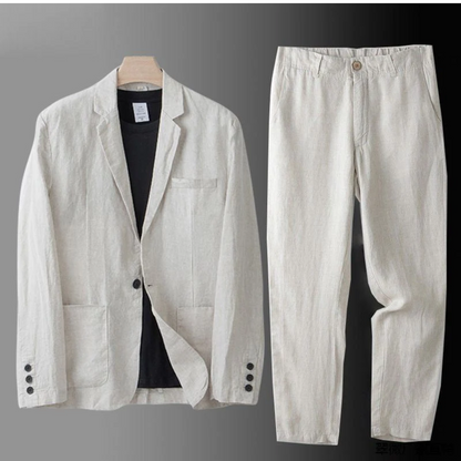 Kaelric | Breathable Linen Blazer & Trouser Set
