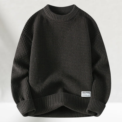 Hayes | Relaxed Waffle Knit Crew Sweater