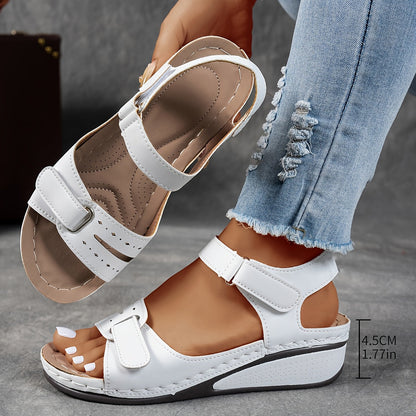 Zinnia | Cushioned Hook And Loop Sandals
