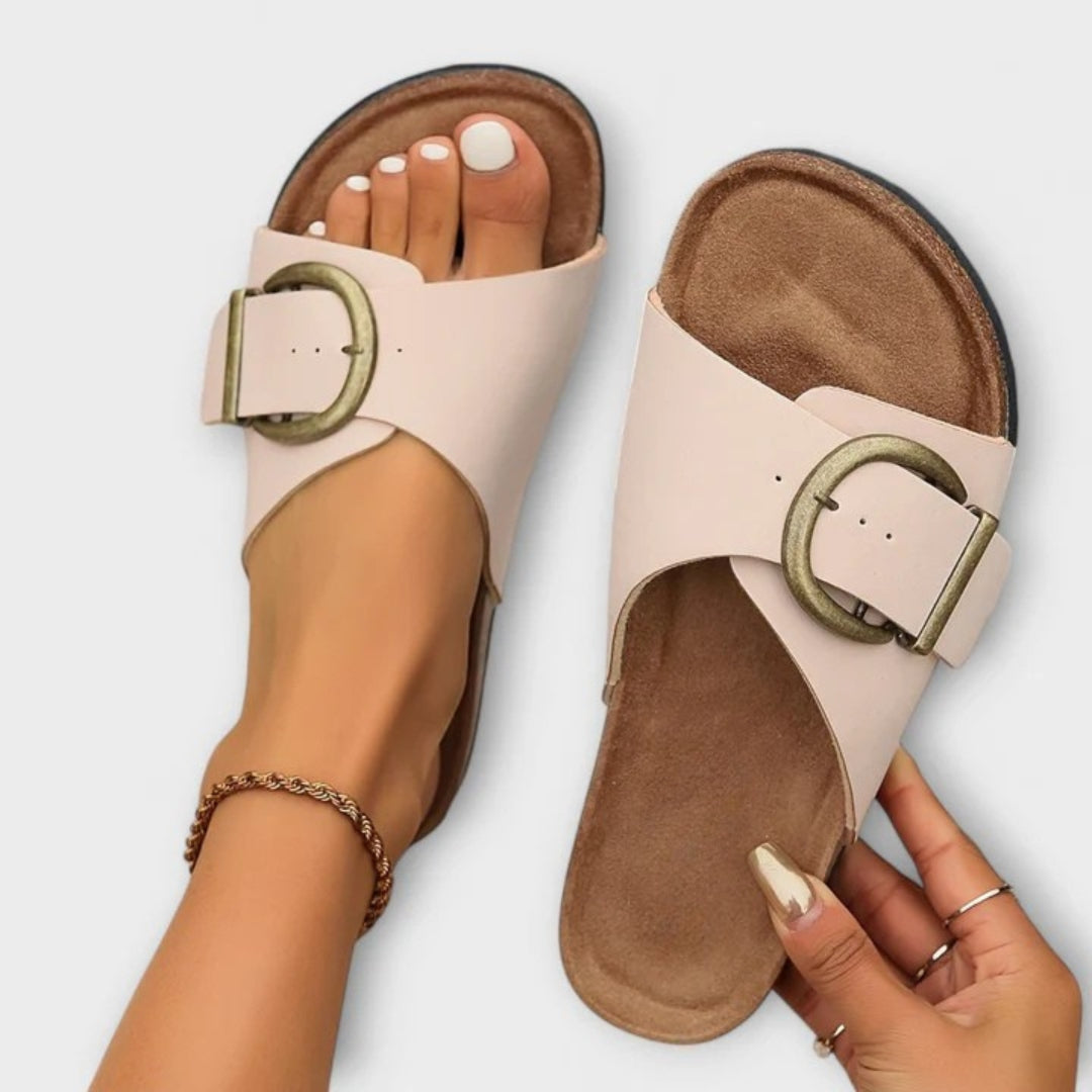 Elora | Minimal Comfort Flat Sandals