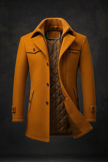 Quintrell | Executive Wool Blend Overcoat