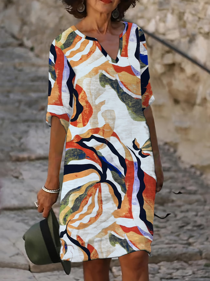 Maren | Botanical Flow Relaxed Dress