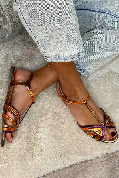 Tavella | Color Block Comfort Sandals