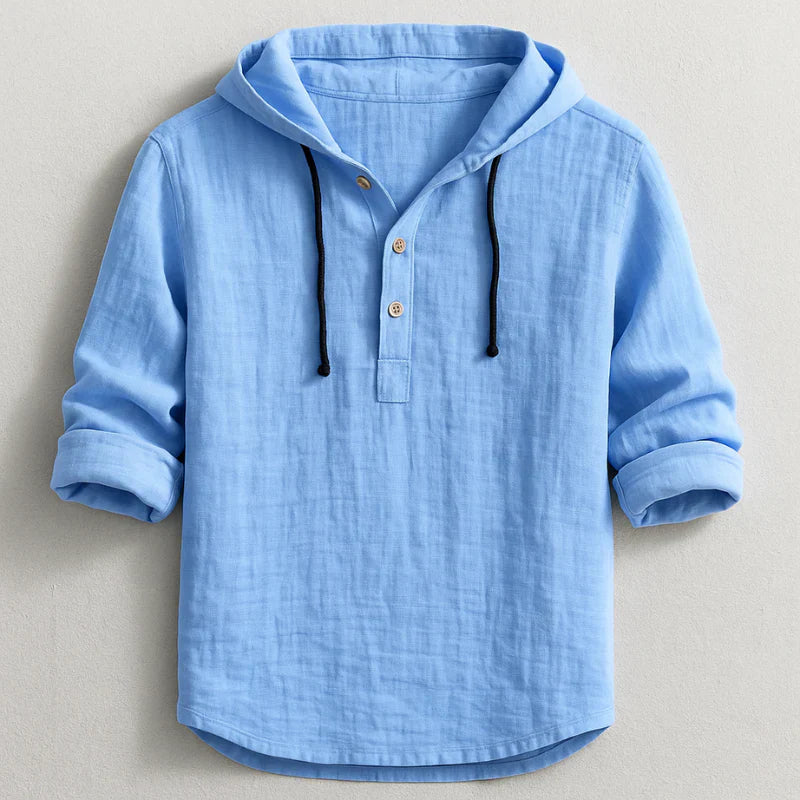 Caius | Lightweight Long Sleeve Hoodie Shirt
