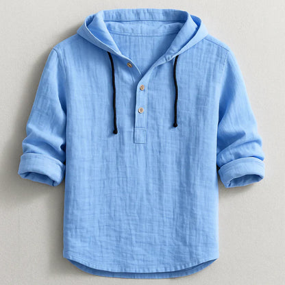 Caius | Lightweight Long Sleeve Hoodie Shirt