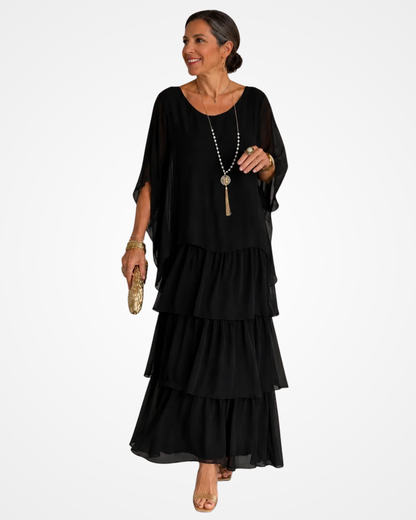 Zelanique | Graceful Chiffon Maxi Dress
