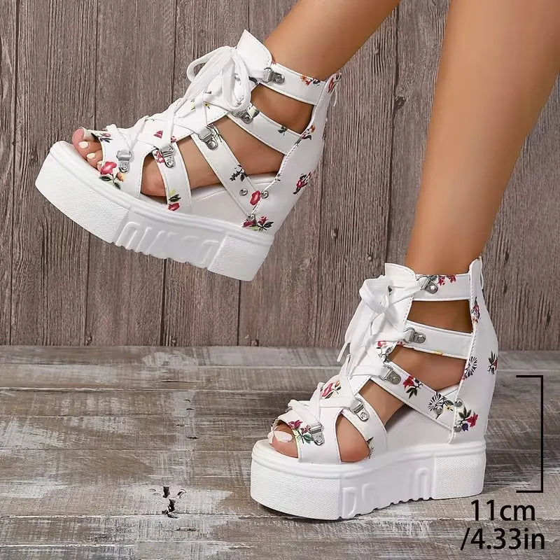 Zorina | Elevated Comfort Floral Sandals