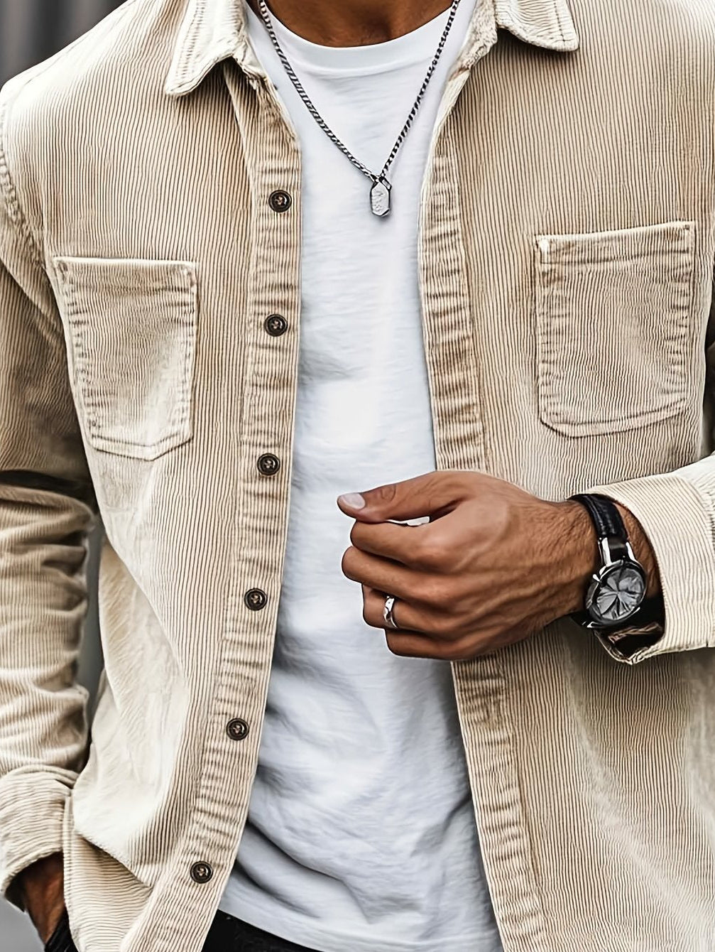 Leland | Button Front Workwear Overshirt