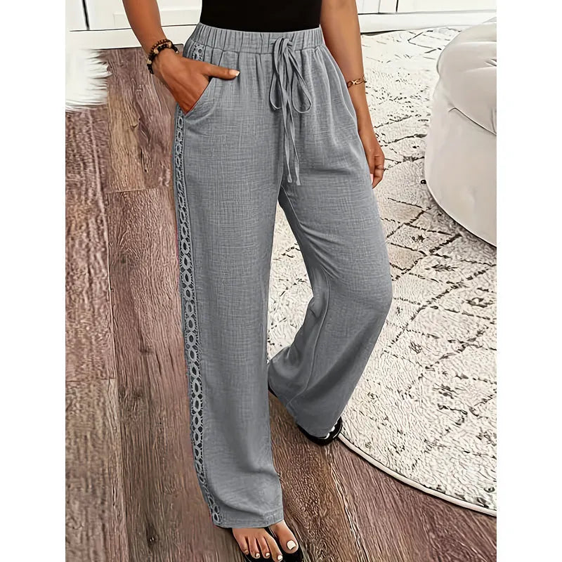 Ulrika | Textured Straight Leg Trousers