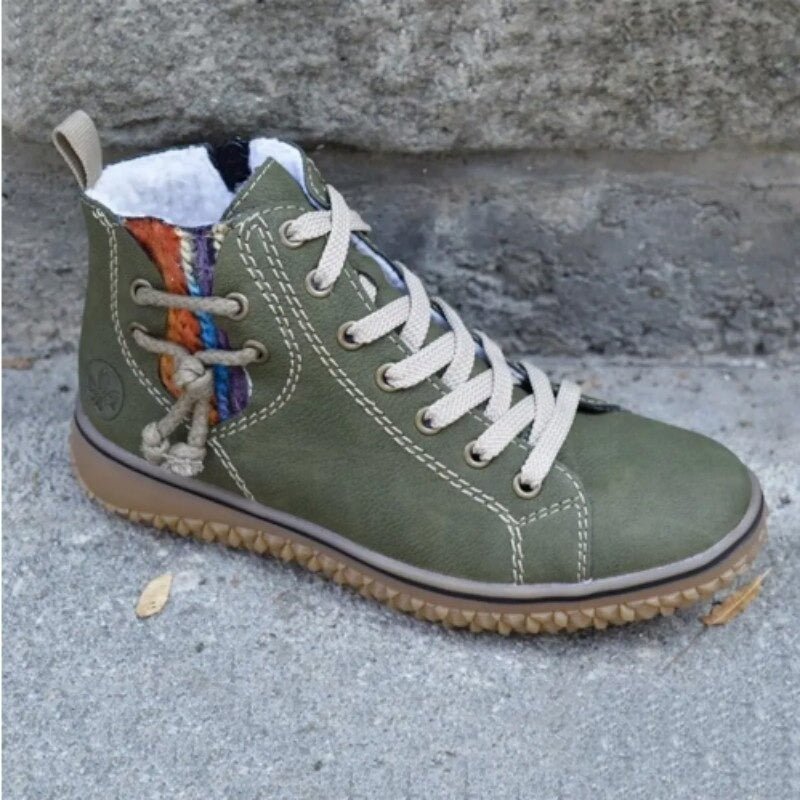 Serenya | Cozy Lace Up Winter Boots