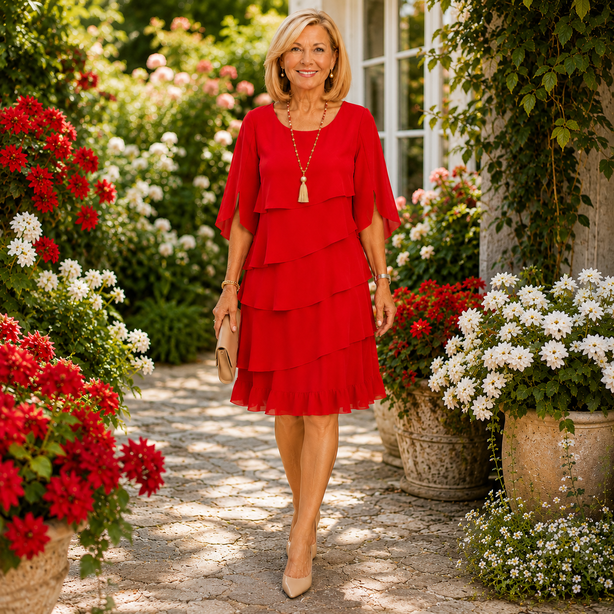 Gracelyn | Tiered Ruffle Occasion Dress