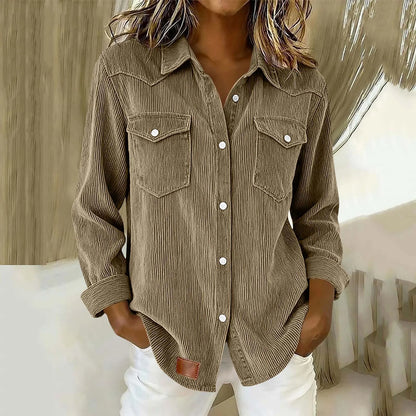 Sylvera | Relaxed Corduroy Pocket Shirt