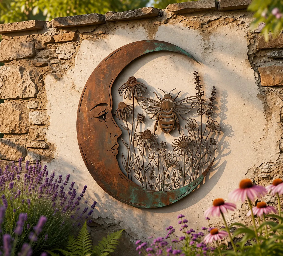 Roselith | Enchanted Garden Moon Wall Art