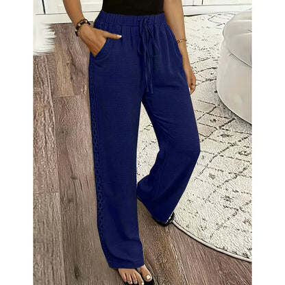 Ulrika | Textured Straight Leg Trousers
