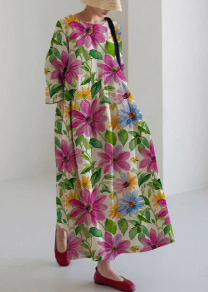 Thalassa | Gathered Front Linen Dress