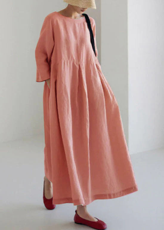 Thalassa | Gathered Front Linen Dress