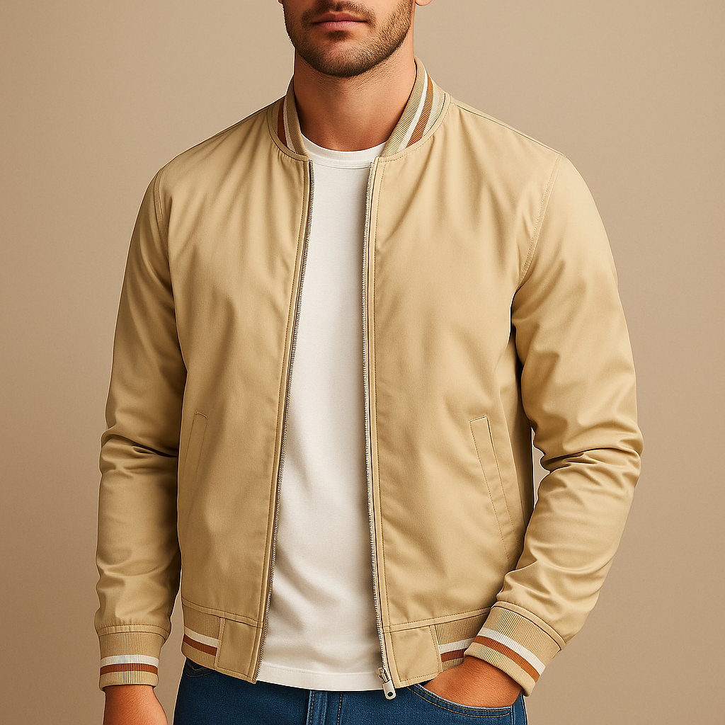 Westley | Ribbed Collar Casual Jacket