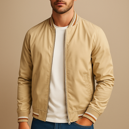 Westley | Ribbed Collar Casual Jacket