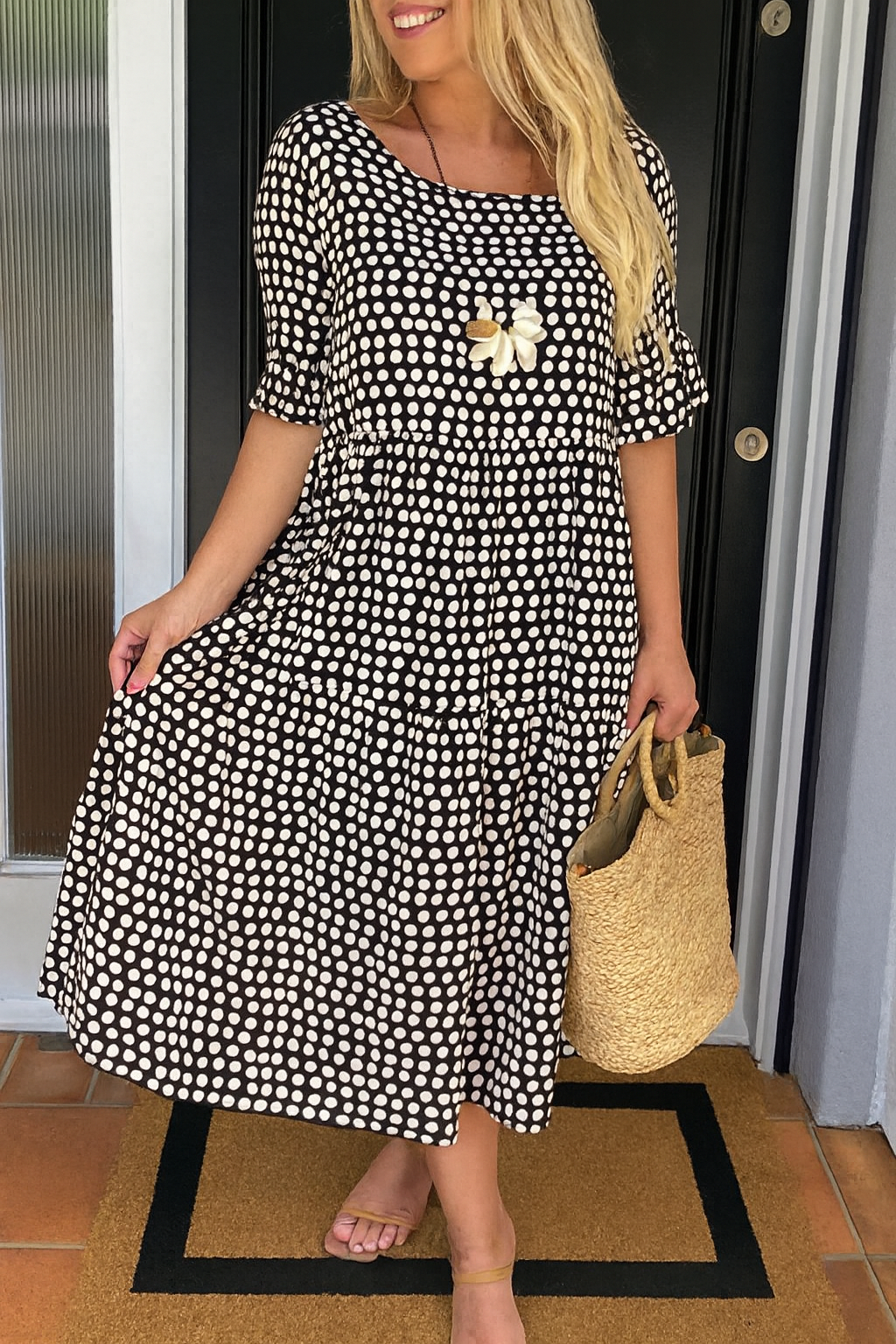 Jorelle | Graceful Printed Tiered Maxi Dress