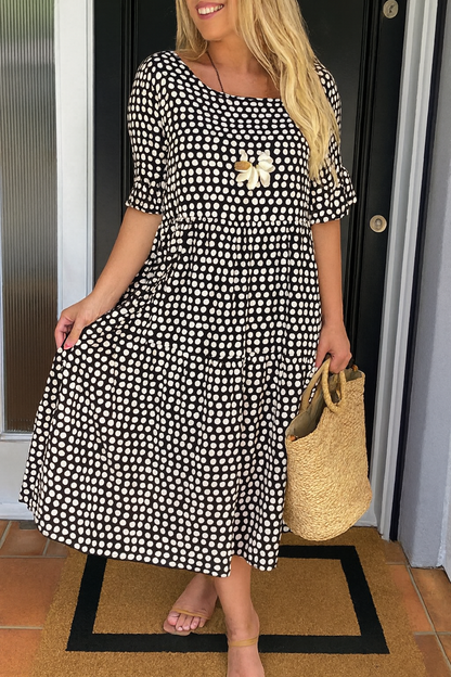 Jorelle | Graceful Printed Tiered Maxi Dress