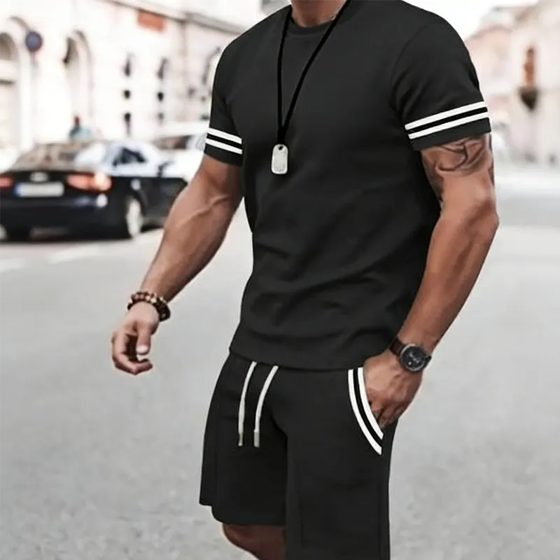 Davion | Drawstring Tee And Shorts Set